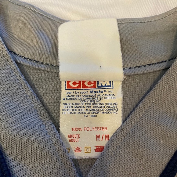 Vintage MLB CCM Cleveland Indians Jersey Med - Picture 4 of 9